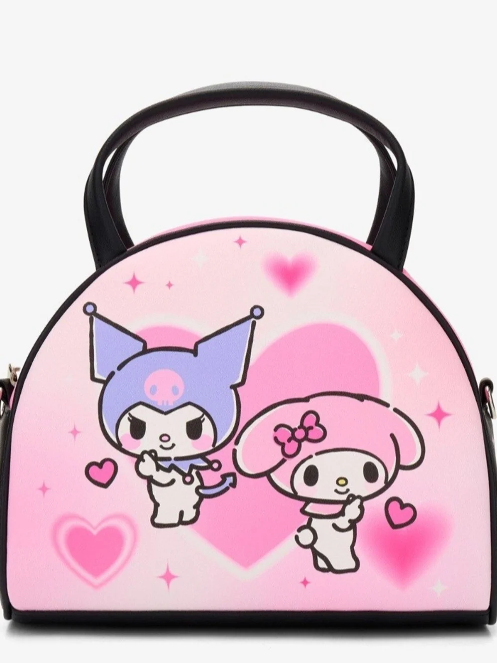 Loungefly Sanrio My Melody & Kuromi Pink Crossbody Bag. NWT